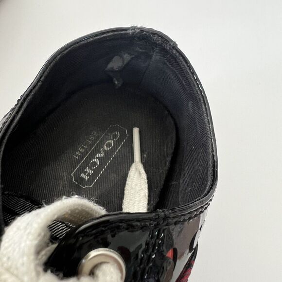 Coach Multicolor Barrett Plaid Casual Sneakers - Size Women's 7 - Picture 7 of 9